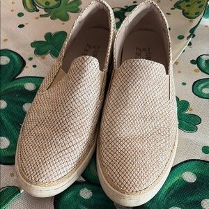 Naturalizer rose gold Metallic Slip-On Flats